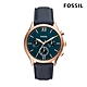 【FOSSIL】美式復古三眼皮革錶帶 男錶(多款任選) product thumbnail 6