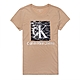 Calvin Klein 經典印刷亮片文字短袖T恤(女)-卡其色 product thumbnail 1