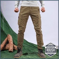 Roush 高磅數雙口袋水洗工作長褲(3色)