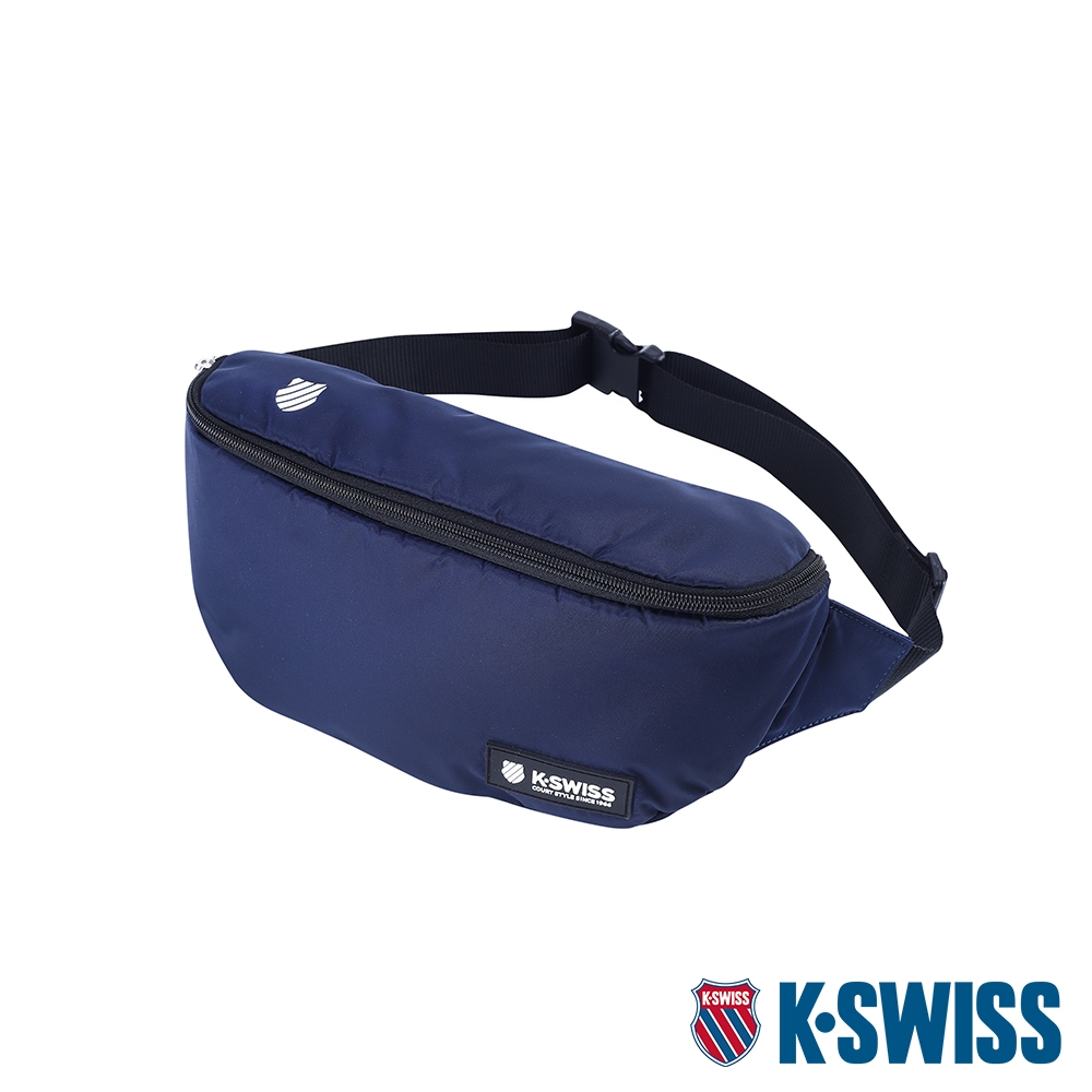 K-SWISS KS Patch Waist Bag運動休閒腰包-藍