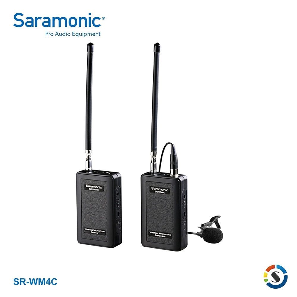 Saramonic楓笛 SR-WM4C 一對一VHF無線麥克風系統