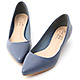 D+AF 微醺色調．素面美型低跟尖頭鞋＊藍 product thumbnail 1