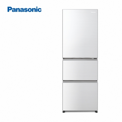 Panasonic國際牌 385公升 三門變頻冰箱晶鑽白 NR-C384HV-W1