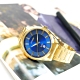 CITIZEN 簡約時尚 日期 防水100米 不鏽鋼手錶 (BI1032-58L)-藍x鍍金/42mm product thumbnail 1