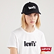 Levis 男女同款 可調式環扣棒球帽 / 異材質Logo布章 黑 product thumbnail 1