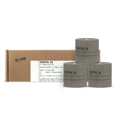 LE LABO Santal 26 檀香迷你蠟燭禮盒 (59.5gx3入)