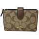 COACH 經典C LOGO零錢袋中夾(C LOGO-焦糖) product thumbnail 1