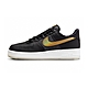 Nike Air Force 1 Low LV8 大童 黑金 冰底 AF1 皮革 運動 休閒鞋 FN6977-010 product thumbnail 1