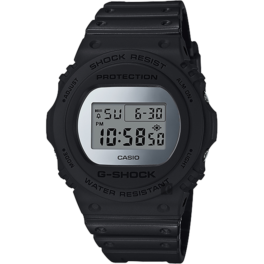 CASIO 卡西歐 G-SHOCK 35周年 MIRROR DW-5700 經典王者手錶