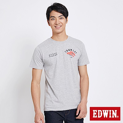 EDWIN 築地系列SUSHI短袖T恤-男-淺卡其