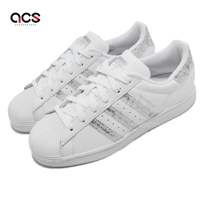 Adidas 休閒鞋 Superstar W 復古 女鞋 貝殼鞋 白 銀 FZ4445