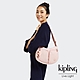 Kipling 甜美粉嫩色拉鍊式多口袋肩背包-ERICO product thumbnail 1