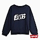 Levis 圓領大學T 女裝 / 寬鬆短版 / 深藍 product thumbnail 1