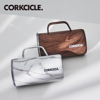 美國CORKCICLE Origins系列三層真空咖啡杯650ml-(大理石紋/胡桃木)