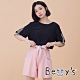 betty’s貝蒂思　條紋腰帶拼接短褲(粉色) product thumbnail 1