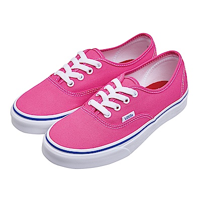 (女)VANS Authentic 經典素色休閒鞋*桃紅VN0A38EMVJN