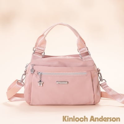 【Kinloch Anderson】城市酷玩 輕巧休閒2Way斜側包 乾燥玫瑰粉