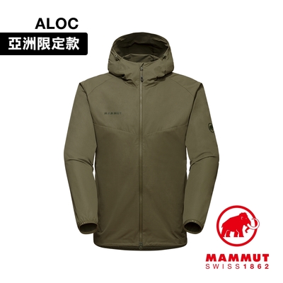 【Mammut 長毛象】GRANITE SO Hooded Jacket AF 防風防潑水軟殼外套 綠鬣蜥 #1011-00321