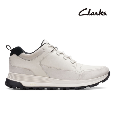 【Clarks】ATL Trek Lo 全地形全真皮休閒鞋 白色(CLM61194C)