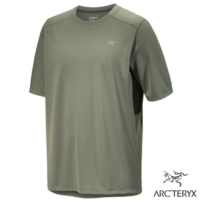 【ARCTERYX 始祖鳥】男 Cormac 登山輕量透氣快乾短袖圓領排汗衣.T恤.上衣_X000007664 糧草雜綠Ⅱ