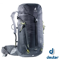 Deuter TRAIL 30L 輕量拔熱透氣健行登山背包_黑