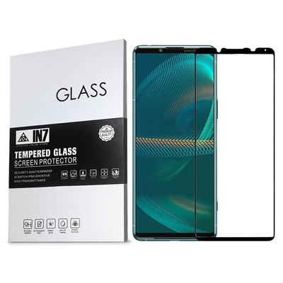 IN7 Sony Xperia 5 IV (6.1吋) 高透光2.5D滿版9H鋼化玻璃保護貼-黑色