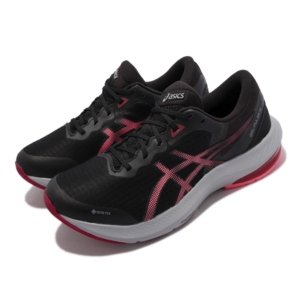 Asics 慢跑鞋 GEL-Pulse 13 G-TX 女鞋 黑 桃紅 路跑 GORE-TEX 防潑水 運動鞋 1012B036001