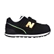 NEWBALANCE 男女小童復古慢跑鞋-WIDE-N字鞋 魔鬼氈 寬楦 NB IV574MTK 黑香檳金 product thumbnail 1