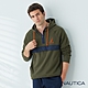 Nautica 男裝 率性風格休閒長袖帽T-墨綠 product thumbnail 1