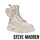 STEVE MADDEN-TANKER-H 愛心綁帶厚底休閒靴-米杏色 product thumbnail 1