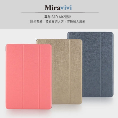 Miravivi iPad Air 2 經典三折薄型側立皮套