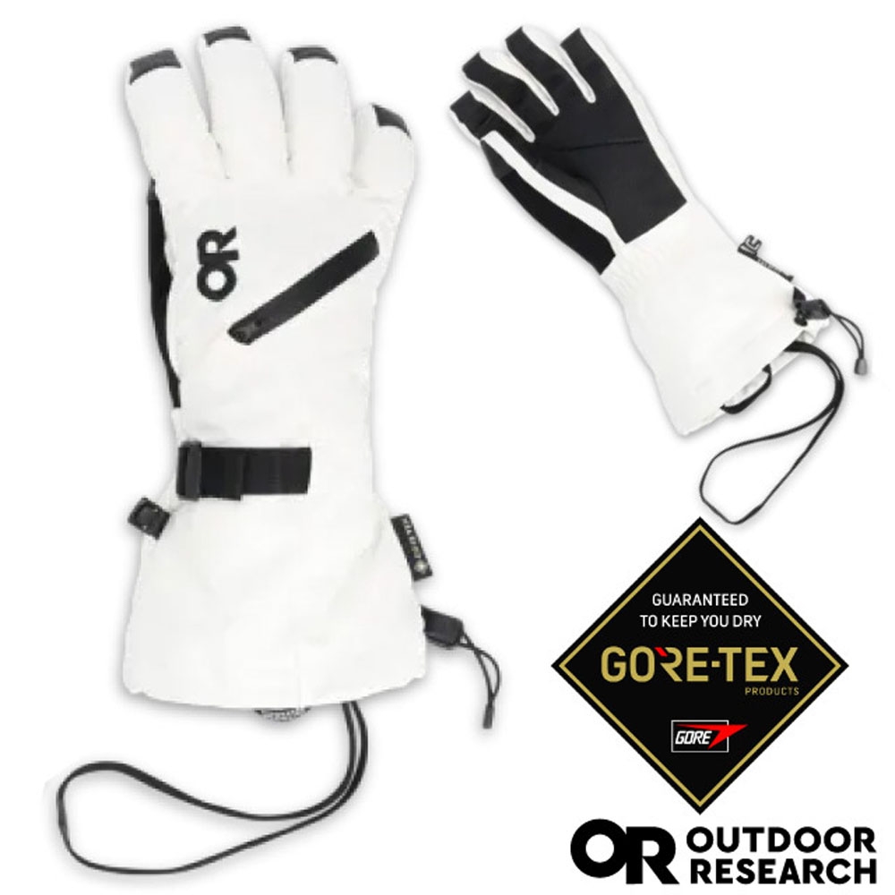 Outdoor Research 女 Revolution II GORE-TEX Gloves 防風防水透氣保暖手套_雪白