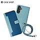 CASE SHOP Samsung A25 前收納皮套背帶組-藍 product thumbnail 2