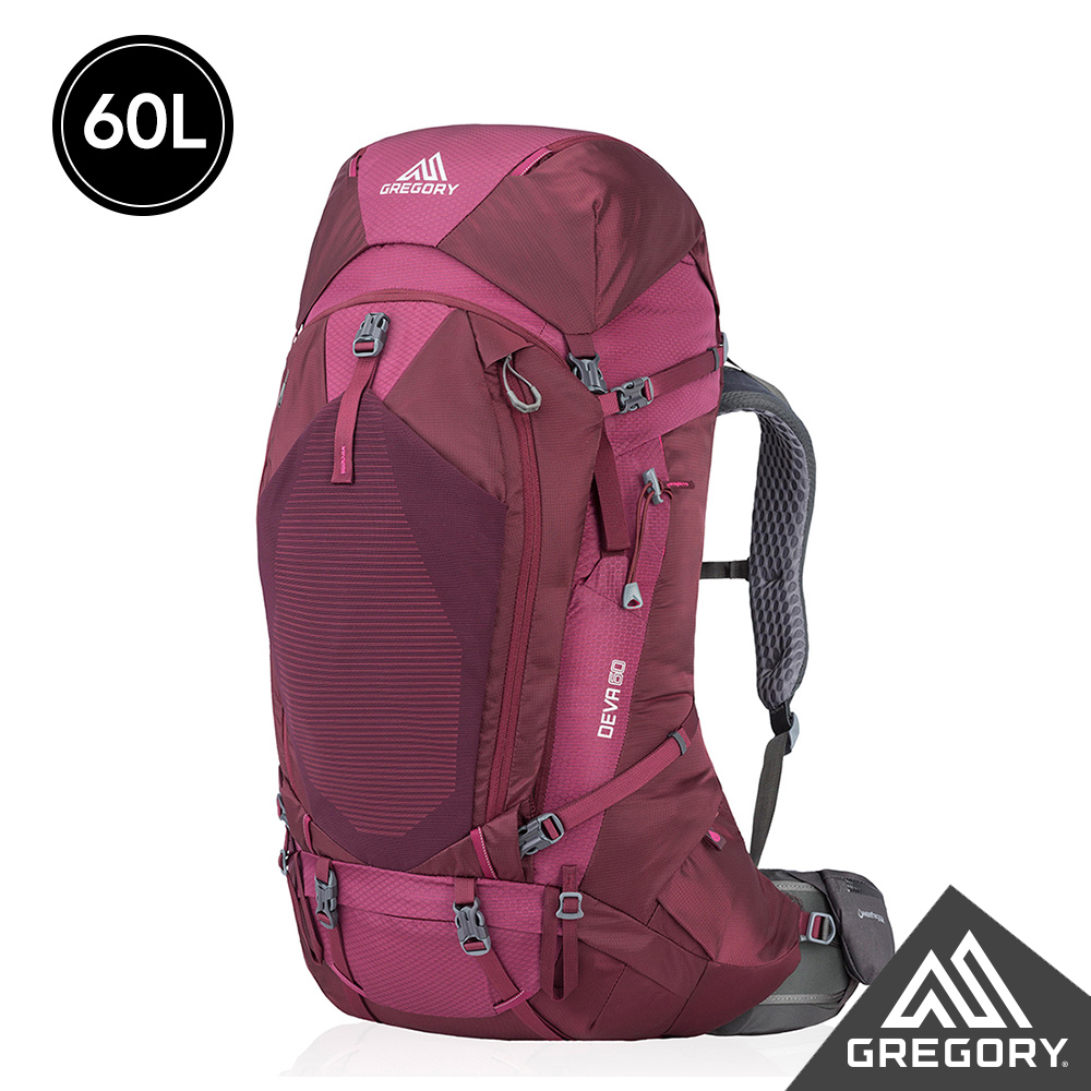 Gregory 女 60L DEVA登山背包 S 李子紅