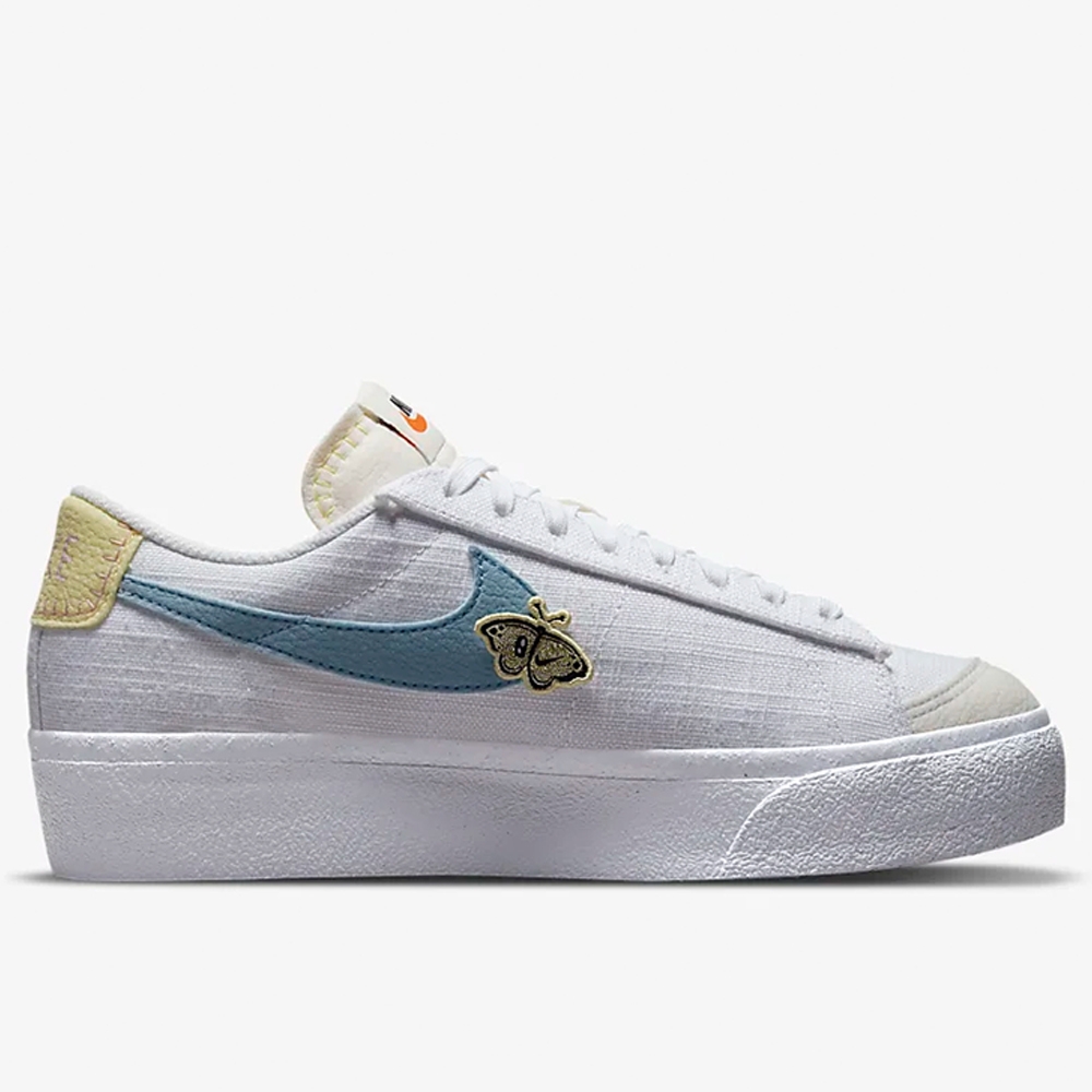 NIKE BLAZER LOW PLATFORM SE NN 女鞋休閒鞋經典款厚底增高昆蟲圖騰穿