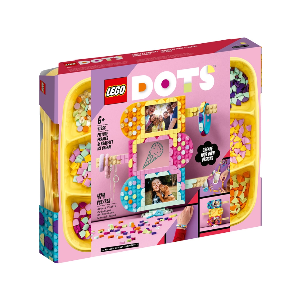 樂高LEGO DOTS系列 - LT41956 豆豆相框手環組-冰淇淋