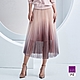 ILEY伊蕾 浪漫金蔥漸層網紗壓摺裙(粉色；M-XL)1233562201 product thumbnail 1