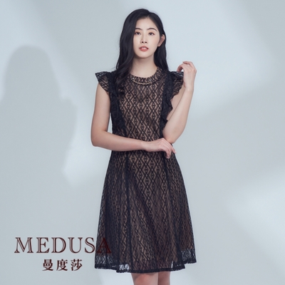 現貨【MEDUSA 曼度莎】華麗金鍊黑小禮服 （M-XL）｜小禮服 禮服洋裝 連身裙