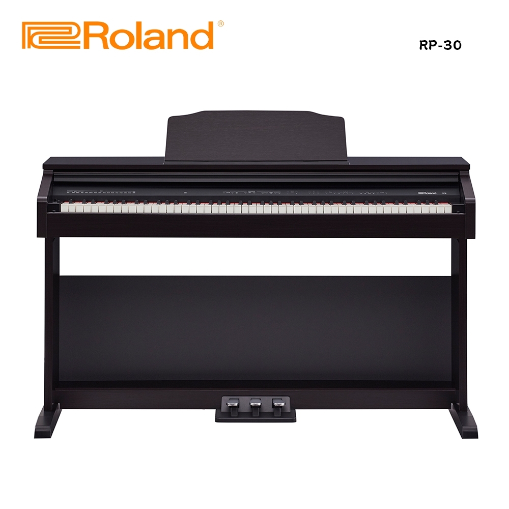 ROLAND RP30 88鍵數位電鋼琴 玫瑰木紋色款