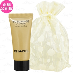 CHANEL 香奈兒 奢華金燦賦活乳霜(豐潤版)(5ml)旅行袋組(公司貨)