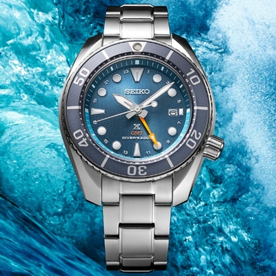 SEIKO精工 PROSPEX系列 SUMO 太陽能 GMT潛水腕錶 禮物推薦 畢業禮物 5K65-0AA0B/SFK001J1