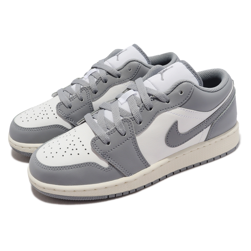 Nike Air Jordan 1 Low GS Vintage Grey 大童女鞋灰白奶油底復古AJ1 低