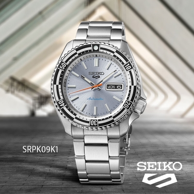 SEIKO 精工 5 Sports 55周年現代詮釋版 1969 機械錶-灰/42.5mm(SRPK09K1/4R36-15E0N)_SK043