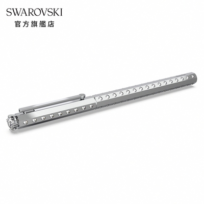 SWAROVSKI 施華洛世奇 圓珠筆, 匠心之作, 銀色, 鍍鉻