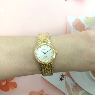 Ogival 愛其華 公司貨 薄型奢華真鑽 石英腕錶-女錶(385-022DL)25mm