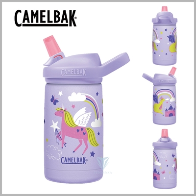 美國CamelBak 350ml eddy+ kids兒童吸管不鏽鋼保溫瓶(保冰)-魔幻獨角獸 CB2665501035