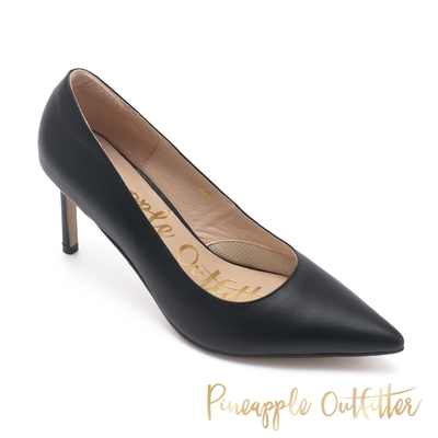 Pineapple-Outfitter-PENNIE-質感羊皮尖頭高跟鞋-黑色