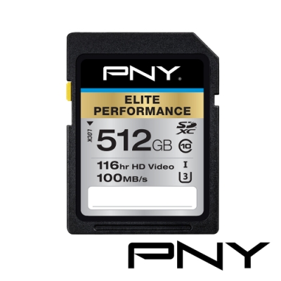 PNY PRO Elite U1 C10 SDXC 512GB 記憶卡