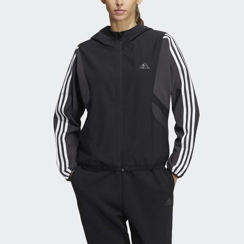Adidas FI WV Jacket HF0033 女 連帽 外套 夾克 運動 訓練 健身房 亞洲版 愛迪達 黑