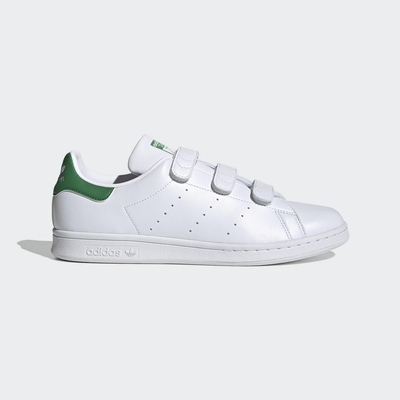 ADIDAS ORIGINALS STAN SMITH CF 三葉草 男女 休閒鞋-白綠-FX5509